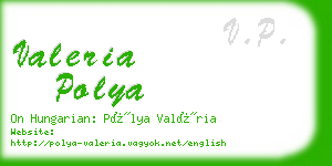 valeria polya business card